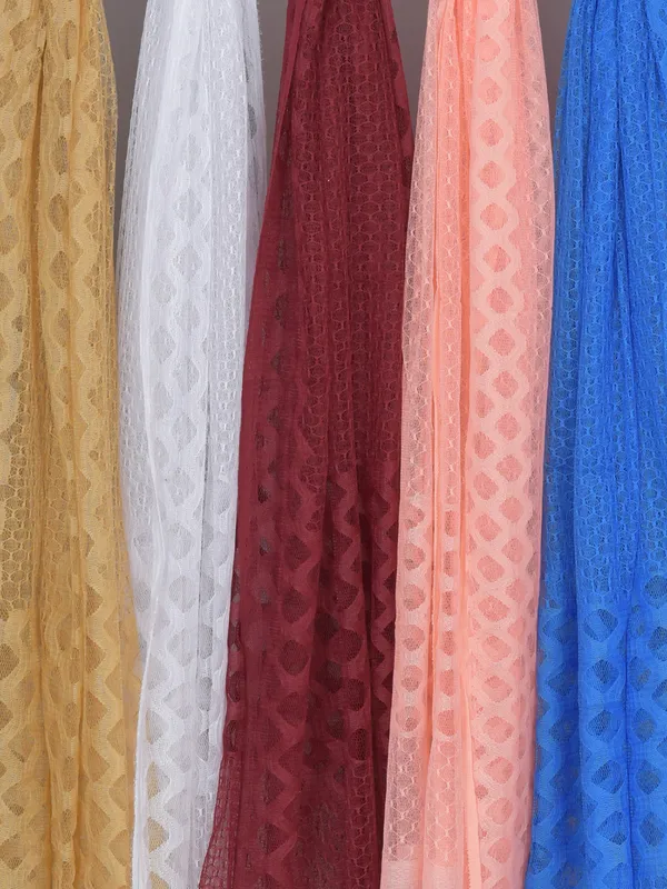 Multicolor_Net_Self_Design_Dupatta_For_Women_(Pack_Of_5)