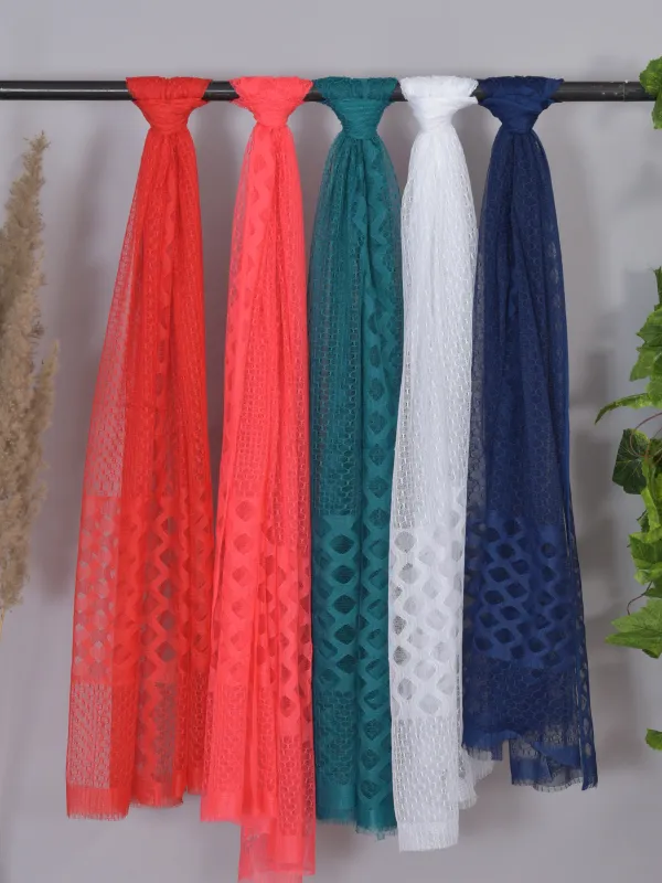 Multicolor_Net_Self_Design_Dupatta_For_Women_(Pack_Of_5)