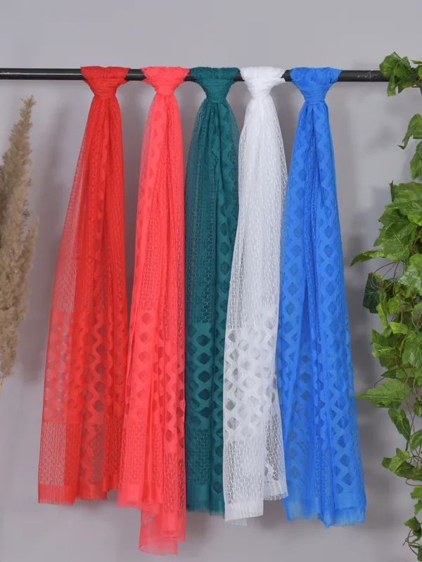 Multicolor_Net_Self_Design_Dupatta_For_Women_(Pack_Of_5)