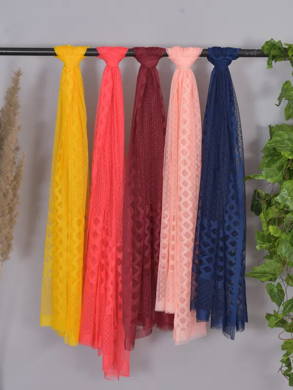 Multicolor_Net_Self_Design_Dupatta_For_Women_(Pack_Of_5)