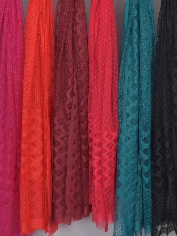 Multicolor_Net_Self_Design_Dupatta_For_Women_(Pack_Of_6)