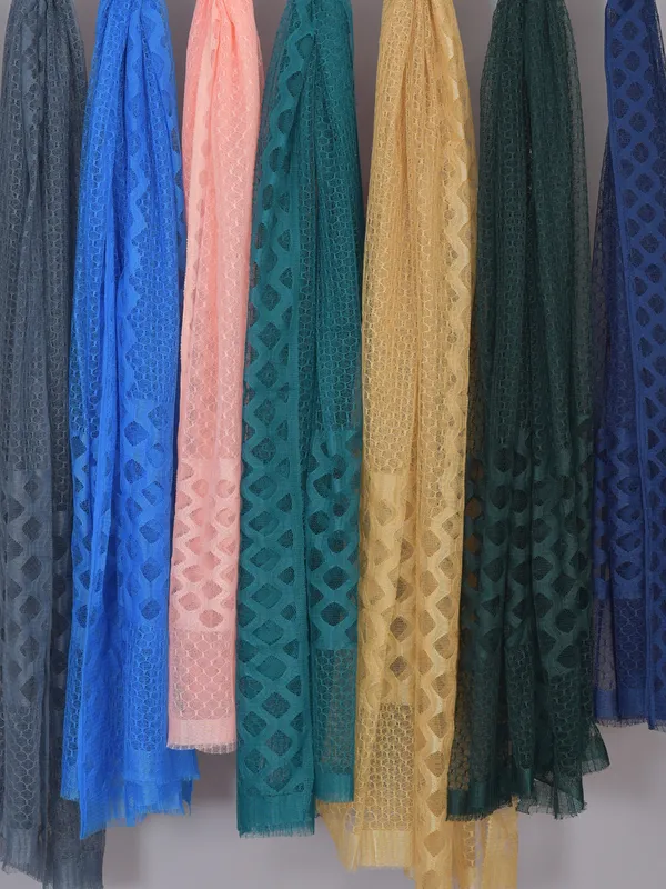 Multicolor_Net_Self_Design_Dupatta_For_Women_(Pack_Of_7)