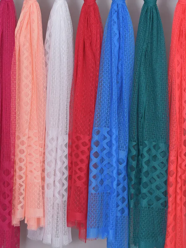 Multicolor_Net_Self_Design_Dupatta_For_Women_(Pack_Of_7)