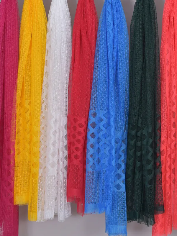 Multicolor_Net_Self_Design_Dupatta_For_Women_(Pack_Of_7)