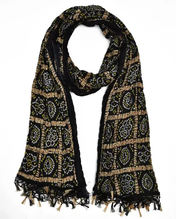 Black_Chiffon_Printed_Dupatta_For_Women