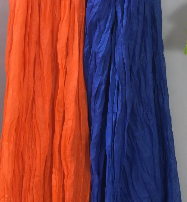 Orange_And_Blue_Pure_Cotton_Solid_Dupatta_For_Women_(Pack_Of_2)