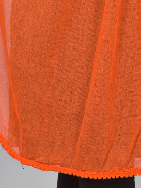 Orange_And_Blue_Pure_Cotton_Solid_Dupatta_For_Women_(Pack_Of_2)