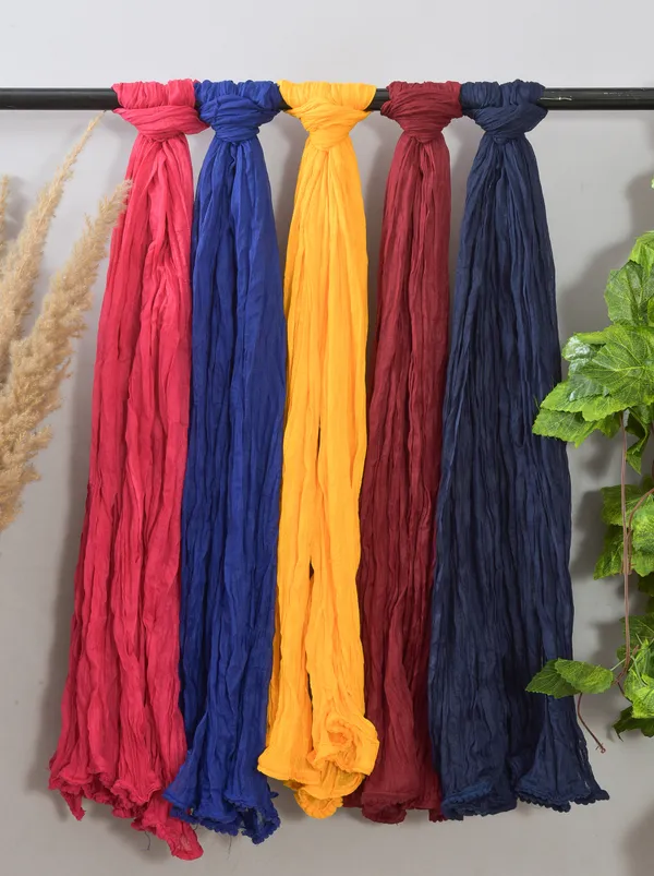 Multicolor_Pure_Cotton_Solid_Dupatta_For_Women_(Pack_Of_5)