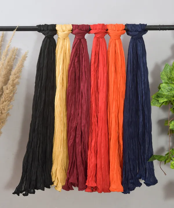 Multicolor_Pure_Cotton_Solid_Dupatta_For_Women_(Pack_Of_6)