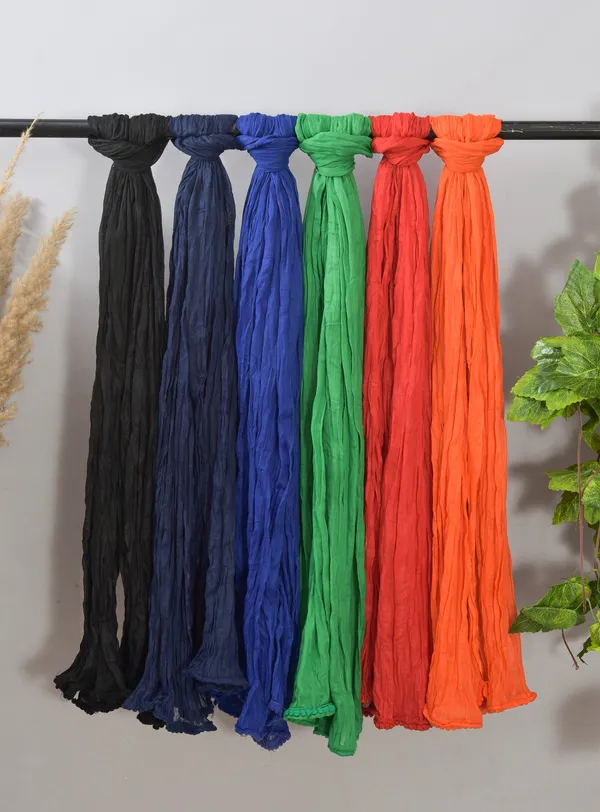 Multicolor_Pure_Cotton_Solid_Dupatta_For_Women_(Pack_Of_6)