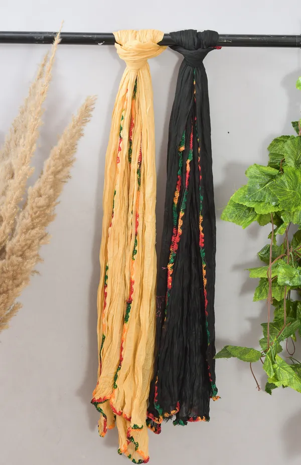 Multicolor_Pure_Cotton_Solid_Dupatta_For_Women_(Pack_Of_2)