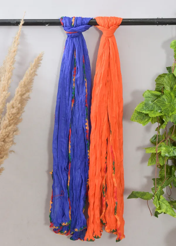 Blue_And_Orange_Pure_Cotton_Solid_Dupatta_For_Women_(Pack_Of_2)