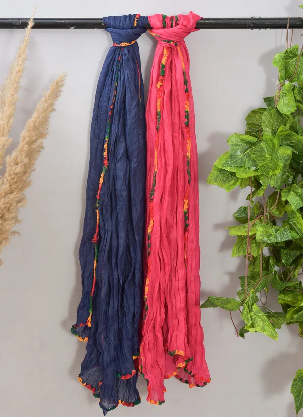 Multicolor_Pure_Cotton_Solid_Dupatta_For_Women_(Pack_Of_2)