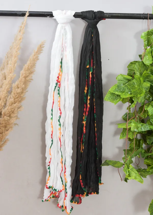 Black_&_White_Pure_Cotton_Solid_Dupatta_For_Women_(Pack_Of_2)