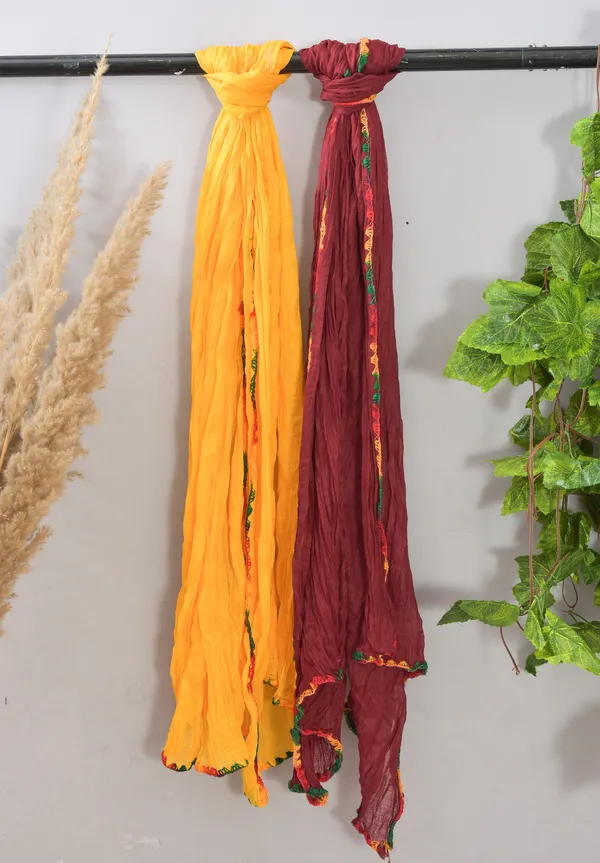 Multicolor_Pure_Cotton_Solid_Dupatta_For_Women_(Pack_Of_2)