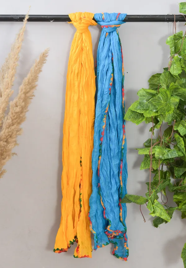Multicolor_Pure_Cotton_Solid_Dupatta_For_Women_(Pack_Of_2)
