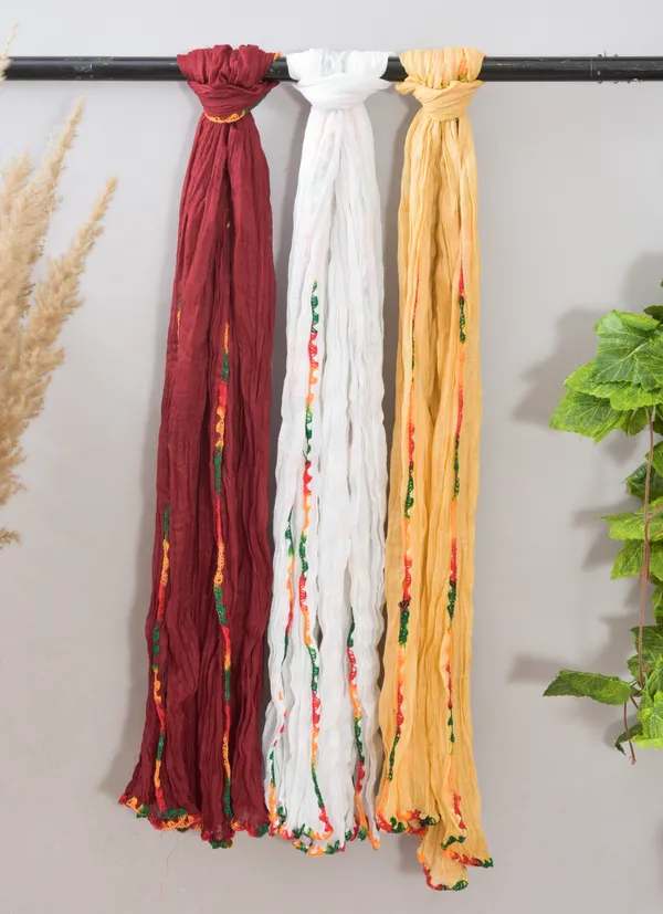 Multicolor_Pure_Cotton_Solid_Dupatta_For_Women_(Pack_Of_3)