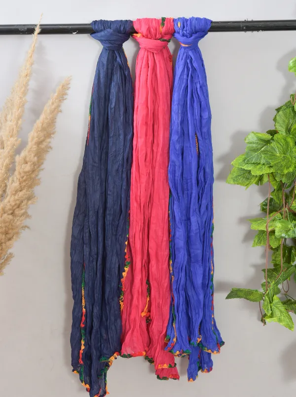 Multicolor_Pure_Cotton_Solid_Dupatta_For_Women_(Pack_Of_3)
