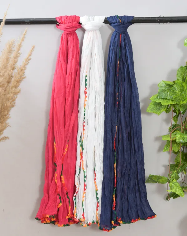 Multicolor_Pure_Cotton_Solid_Dupatta_For_Women_(Pack_Of_3)