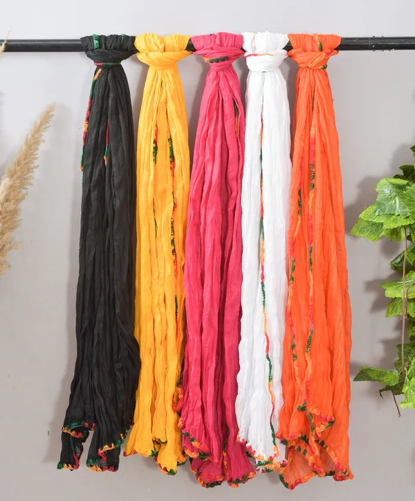 Multicolor_Pure_Cotton_Solid_Dupatta_For_Women_(Pack_Of_5)