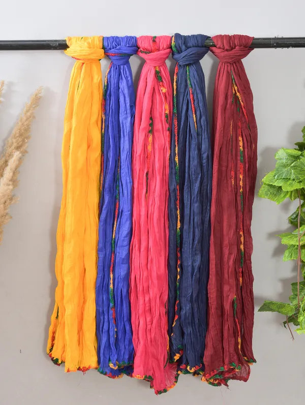 Multicolor_Pure_Cotton_Solid_Dupatta_For_Women_(Pack_Of_5)