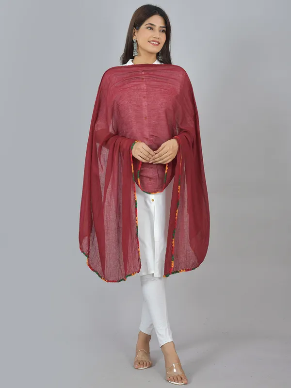 Multicolor_Pure_Cotton_Solid_Dupatta_For_Women_(Pack_Of_5)