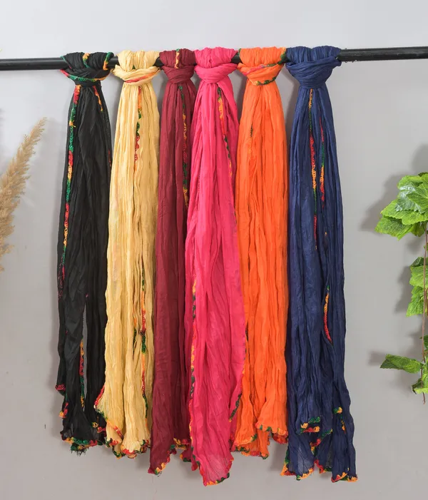 Multicolor_Pure_Cotton_Solid_Dupatta_For_Women_(Pack_Of_6)