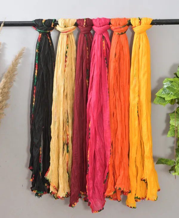 Multicolor_Pure_Cotton_Solid_Dupatta_For_Women_(Pack_Of_6)