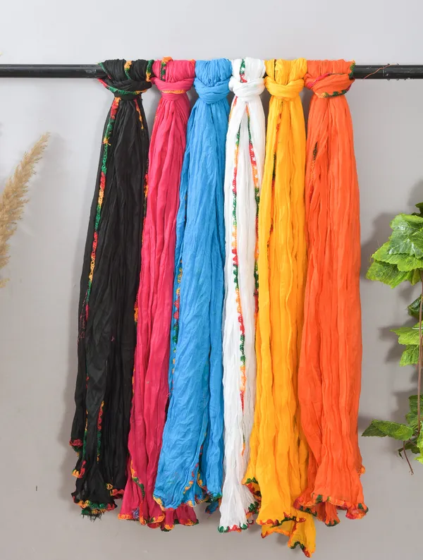 Multicolor_Pure_Cotton_Solid_Dupatta_For_Women_(Pack_Of_6)