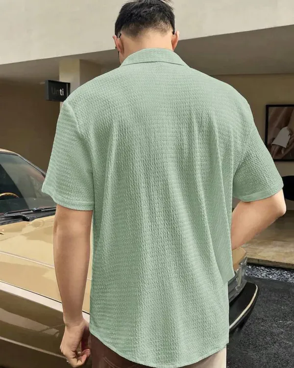 Green_Regular_Fit_Popcorn_New_Design_Shirt_For_Men
