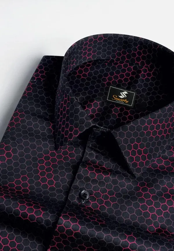 Black_Regular_Fit_Texture_New_Design_Shirt_For_Men