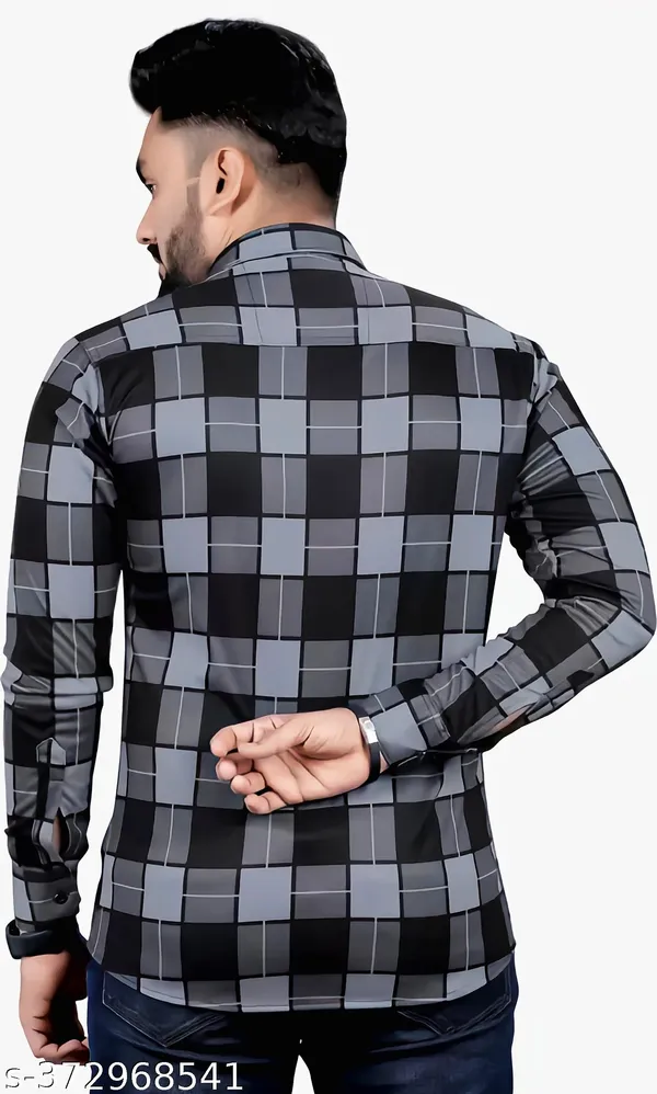 Black_Regular_Fit_Texture_New_Design_Shirt_For_Men