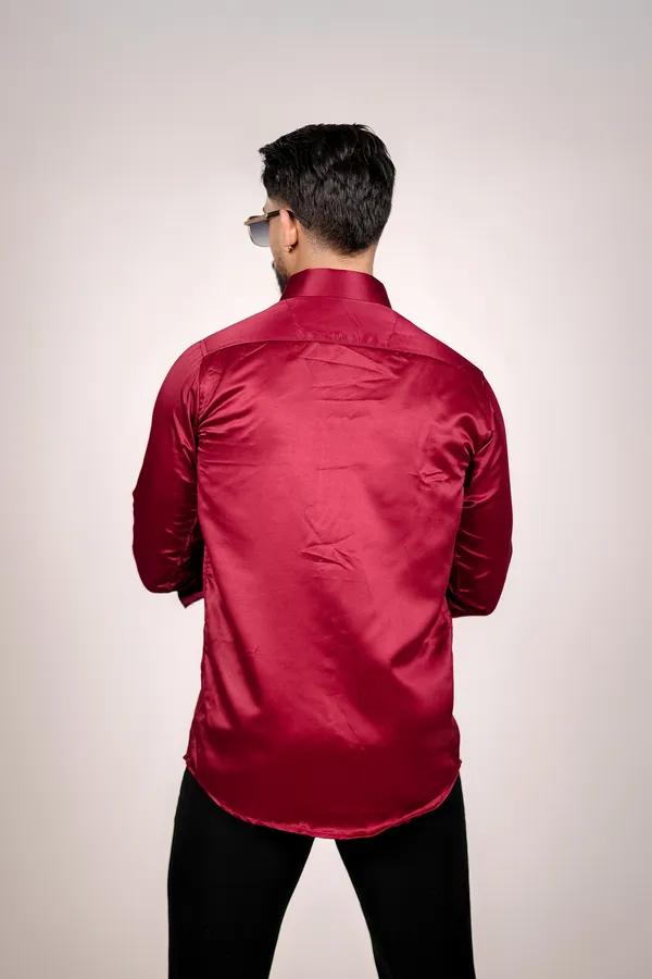 MEN'S_PLAIN_MAROON_SHIRT