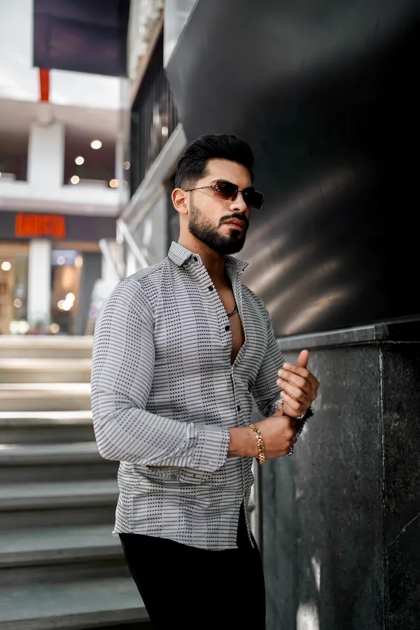 Black_Regular_Fit_Texture_New_Design_Shirt_For_Men