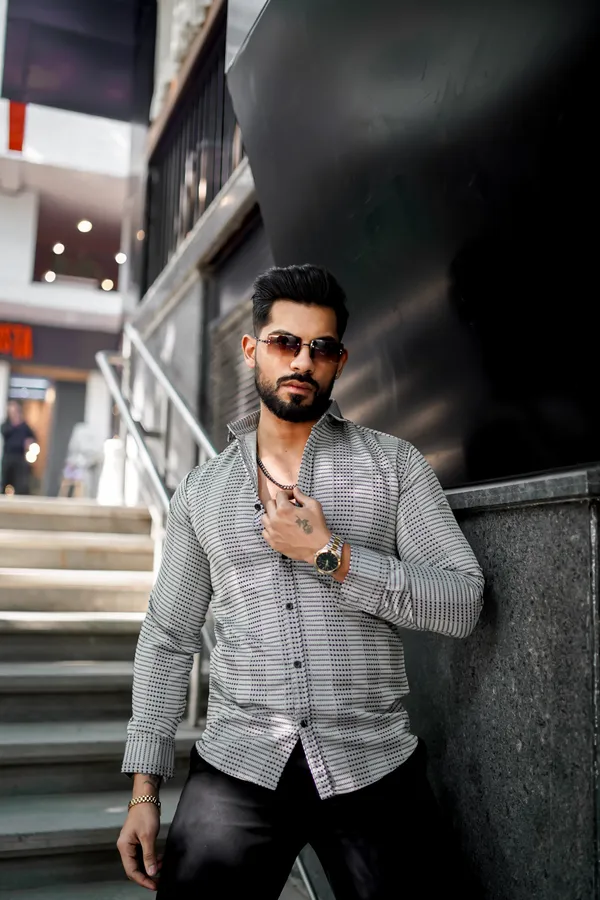 Black_Regular_Fit_Texture_New_Design_Shirt_For_Men