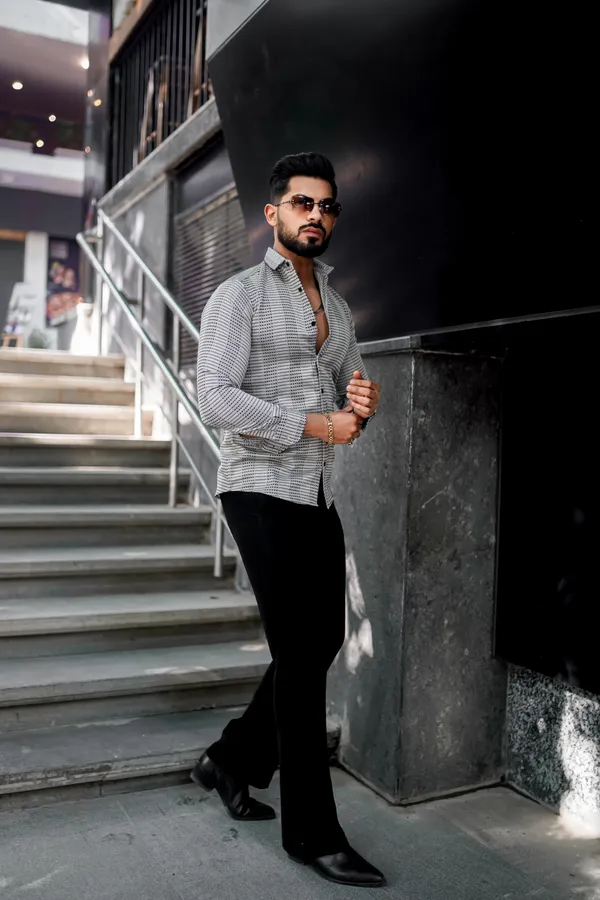 Black_Regular_Fit_Texture_New_Design_Shirt_For_Men