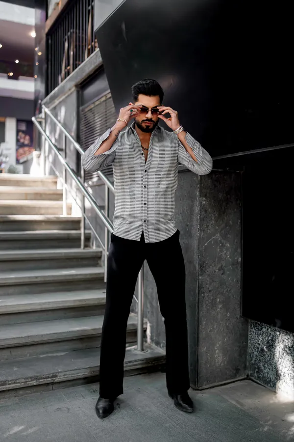 Black_Regular_Fit_Texture_New_Design_Shirt_For_Men