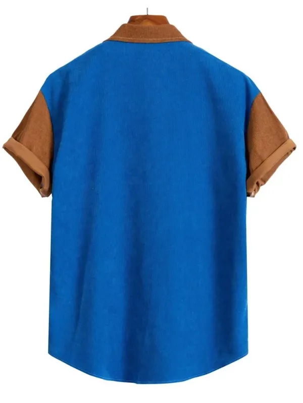 Blue_Regular_Fit_Texture_New_Design_Shirt_For_Men