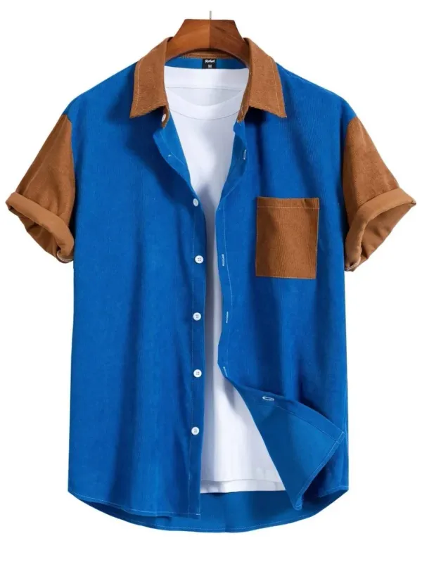 Blue_Regular_Fit_Texture_New_Design_Shirt_For_Men