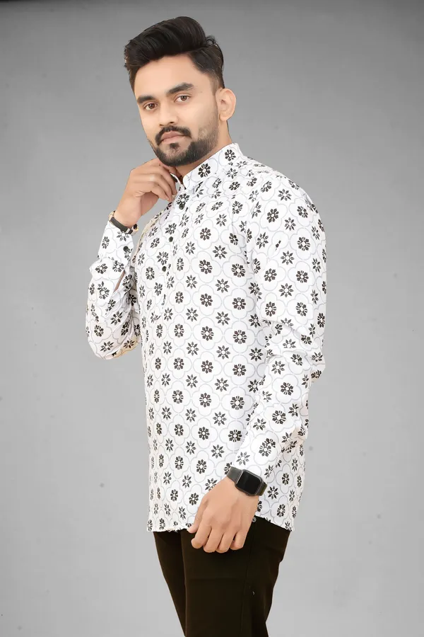 MEN’S_BLACK_PRINTED_KURTA