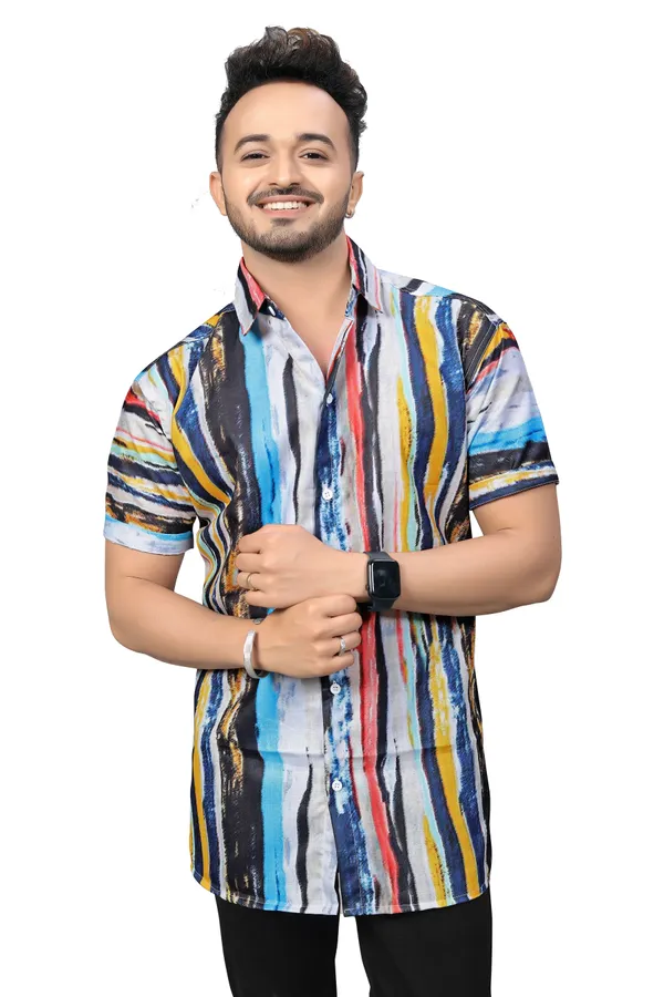 MEN’S_MULTICOLOR_ABSTRACT_STRIPED_SHIRT
