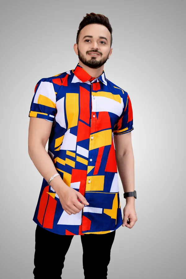 MEN’S_MULTICOLOR_GEOMETRIC_PRINT_SHIRT