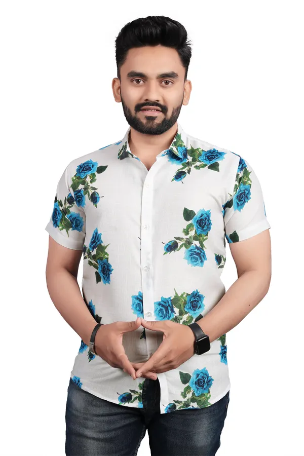 MEN’S_OCEAN_BLOSSOM_BLUE_ROSE_PRINT_SHIRT