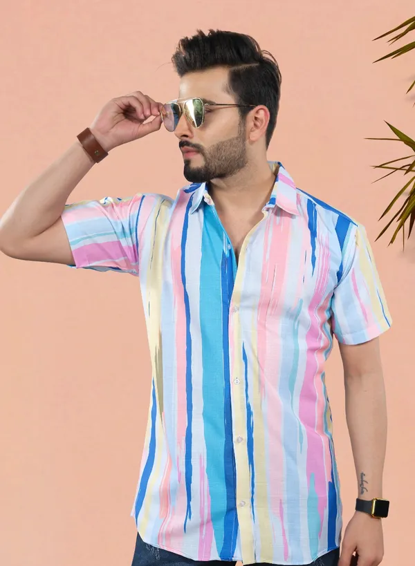 MEN’S_PASTEL_MULTICOLOR_STRIPED_SLIM_FIT_CASUAL_SHIRT