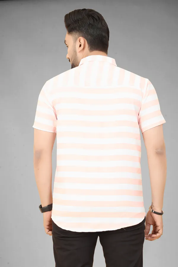 MEN’S_PEACH_&_WHITE_STRIPED_SHIRT