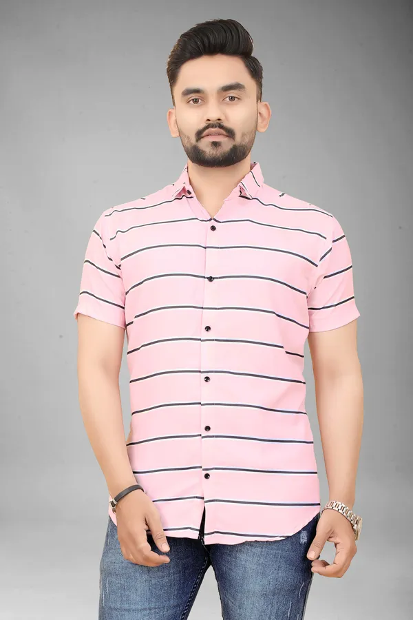 MEN’S_PINK_&_WHITE_STRIPED_SLIM_FIT_CASUAL_SHIRT