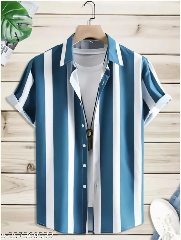 Blue_Regular_Fit_Texture_New_Design_Shirt_For_Men