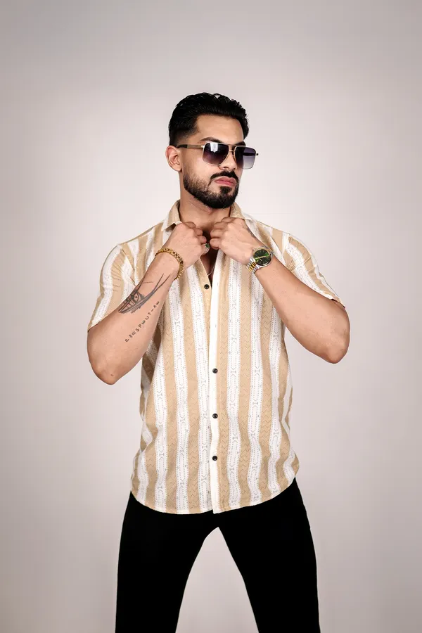 MEN'S_PLAIN_CROCHET_GREY_SHIRT