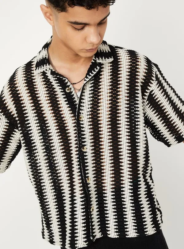 Pack_Of_2_Striped_Crochet_Full_Sleeve_Shirt_For_Men
