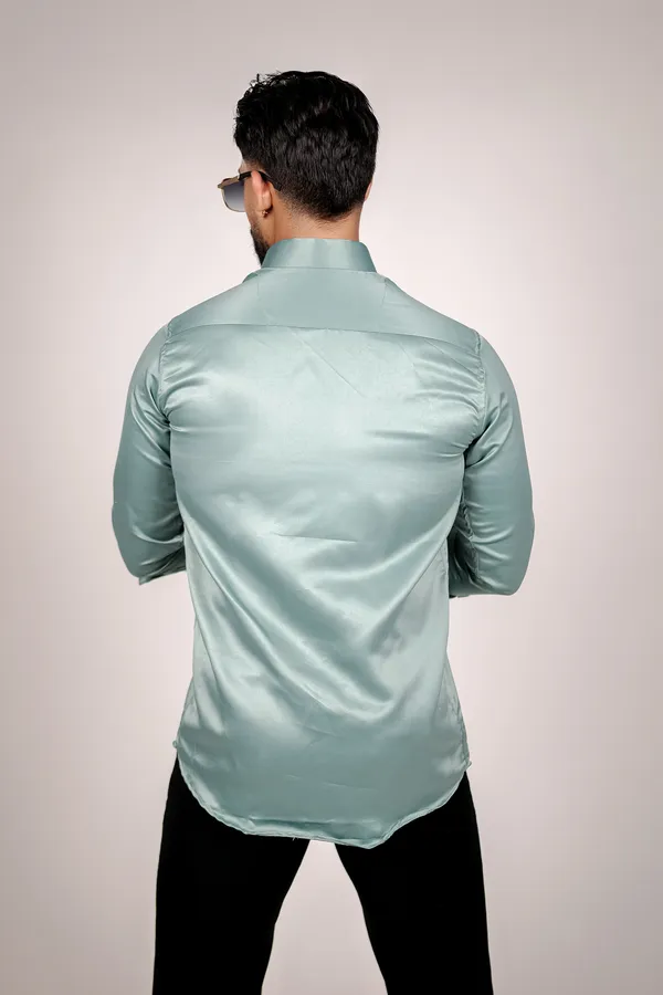 MEN'S_PLAIN_GREEN_SHIRT